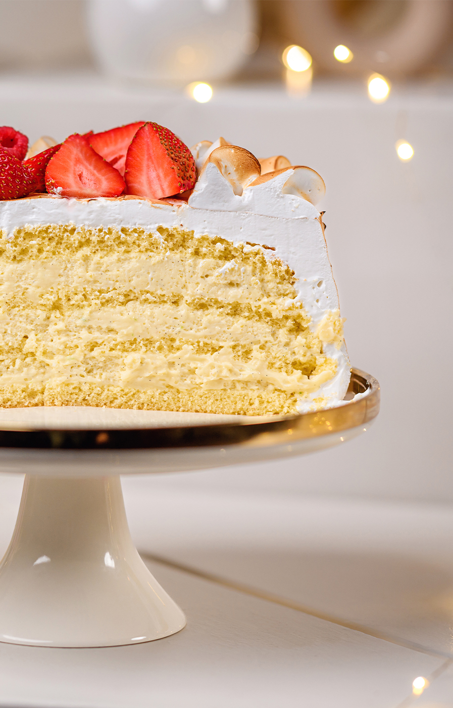 SOFT MERINGUE & LEMON CREAM CAKE