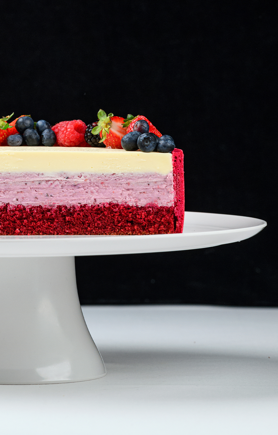 WILD BERRY MOUSSE CAKE