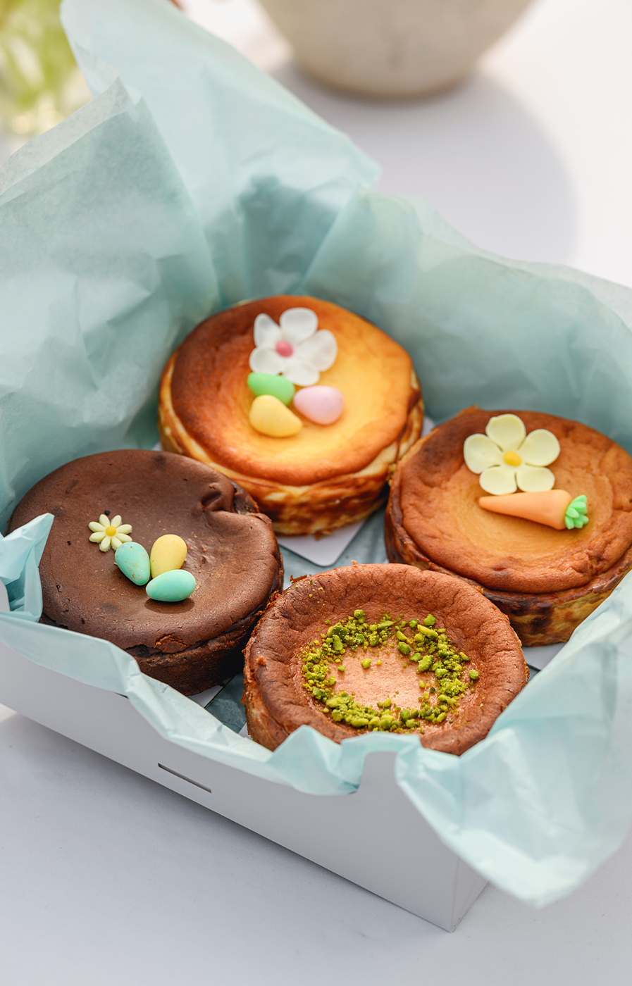 MINI BURNT CHEESECAKES (4 bucăți x 300g)